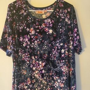 Black floral top